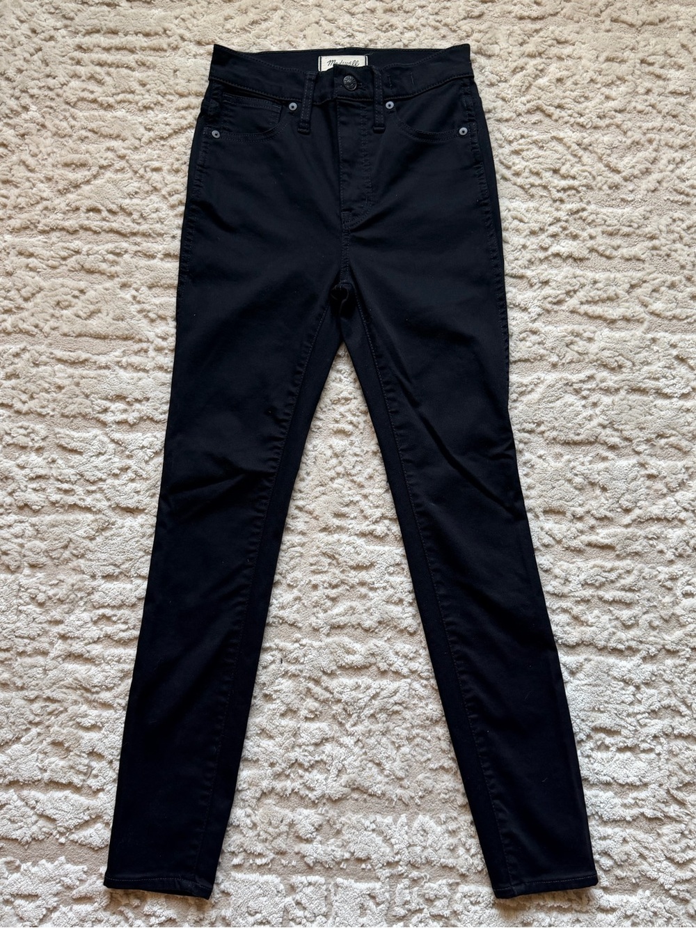 Madewell Black High-Rise Skinny Jeans